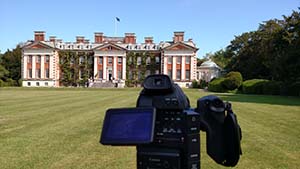 A view from the front yard of Hursley House.